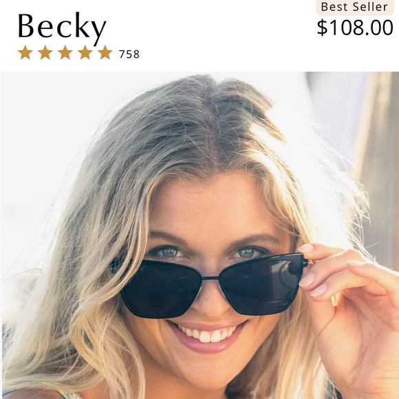 NWT Diff Eyewear Black Aviator Sunglasses